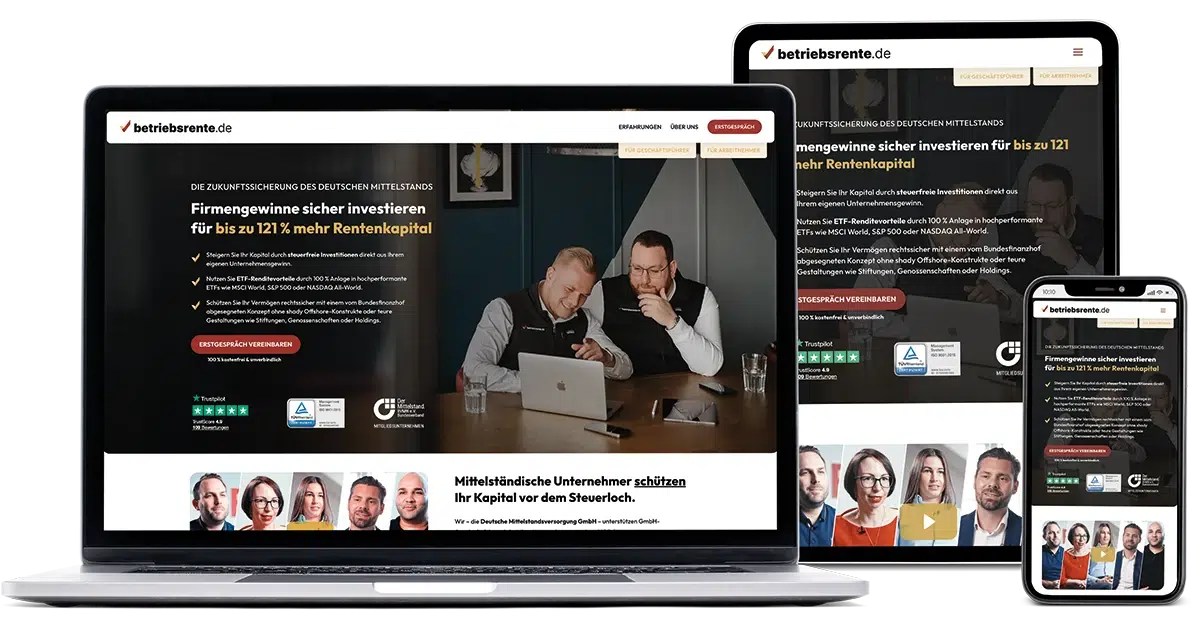 Mockup Betriebsrente